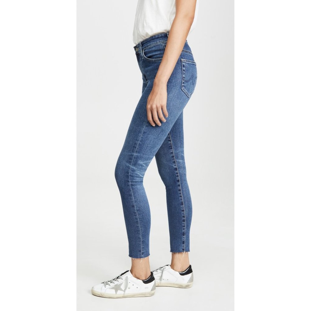 Ag Adriano Goldschmied Jeans The Farrah Skinny Ankle High Rise Blue 28